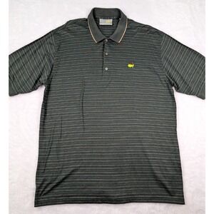 Vintage Slazenger Men's XL Masters Augusta National Golf Shop Olive Green Stripe